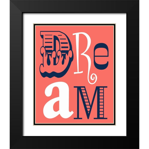 Dream Black Modern Wood Framed Art Print with Double Matting by Robinson, Tamara