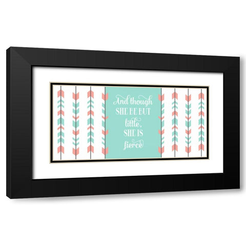 Fierce Tribal Arrow Black Modern Wood Framed Art Print with Double Matting by Robinson, Tamara