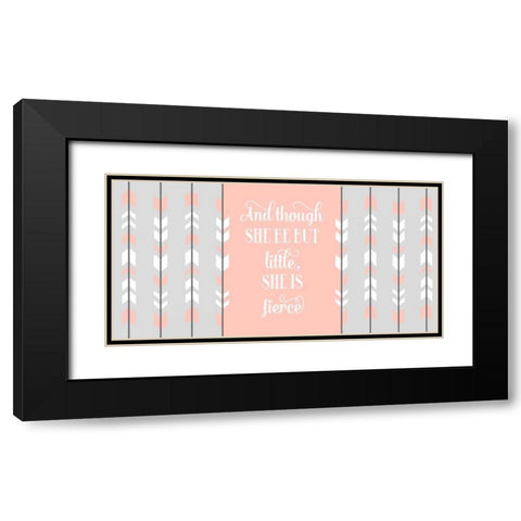 Fierce Tribal Arrow II Black Modern Wood Framed Art Print with Double Matting by Robinson, Tamara