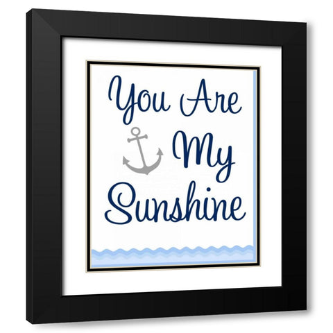 Nautical Sunshine Black Modern Wood Framed Art Print with Double Matting by Robinson, Tamara