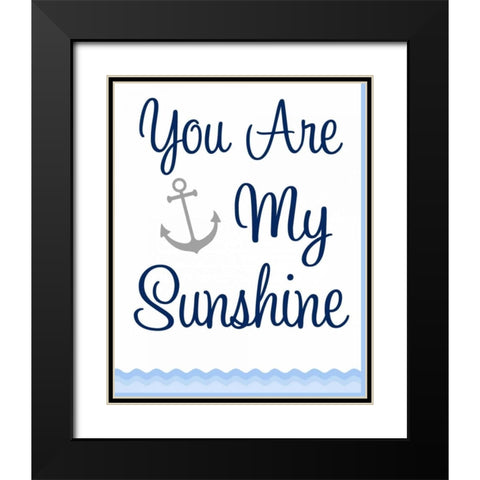 Nautical Sunshine Black Modern Wood Framed Art Print with Double Matting by Robinson, Tamara