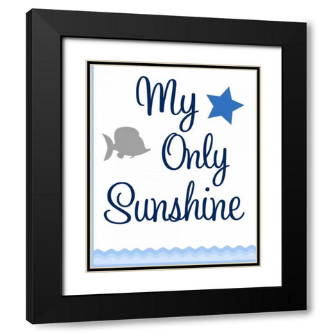 Nautical Sunshine II Black Modern Wood Framed Art Print with Double Matting by Robinson, Tamara