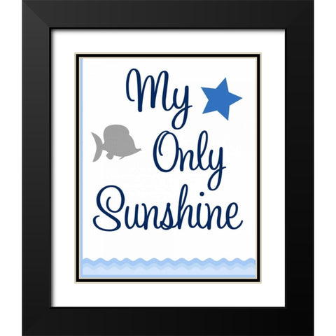 Nautical Sunshine II Black Modern Wood Framed Art Print with Double Matting by Robinson, Tamara