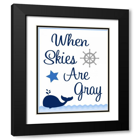 Nautical Sunshine IV Black Modern Wood Framed Art Print with Double Matting by Robinson, Tamara