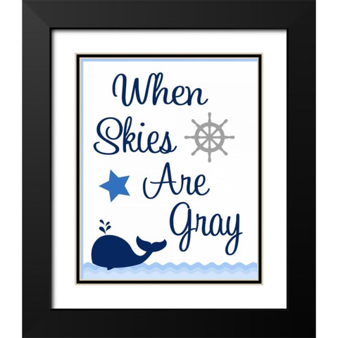 Nautical Sunshine IV Black Modern Wood Framed Art Print with Double Matting by Robinson, Tamara