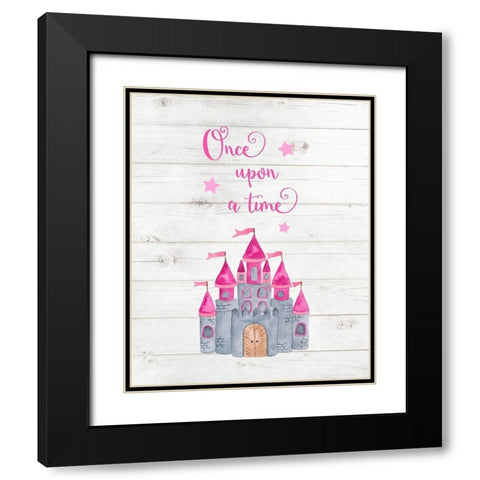 Once Upon a Time Black Modern Wood Framed Art Print with Double Matting by Robinson, Tamara