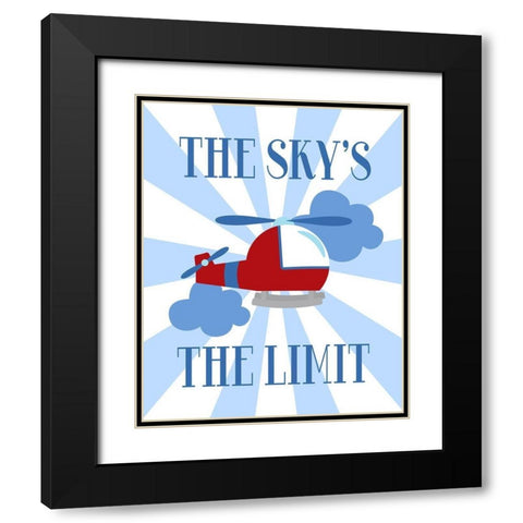The Skys the Limit Black Modern Wood Framed Art Print with Double Matting by Robinson, Tamara