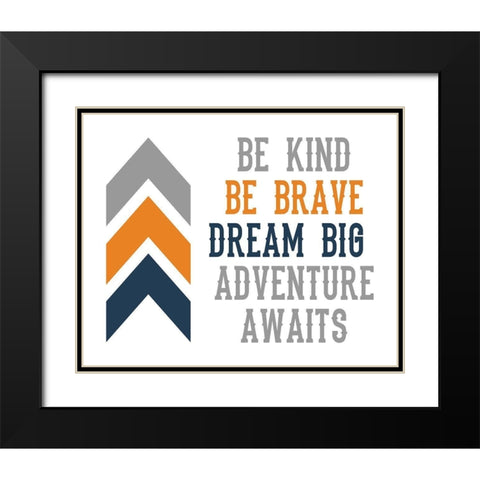 Arrow Quote Black Modern Wood Framed Art Print with Double Matting by Robinson, Tamara