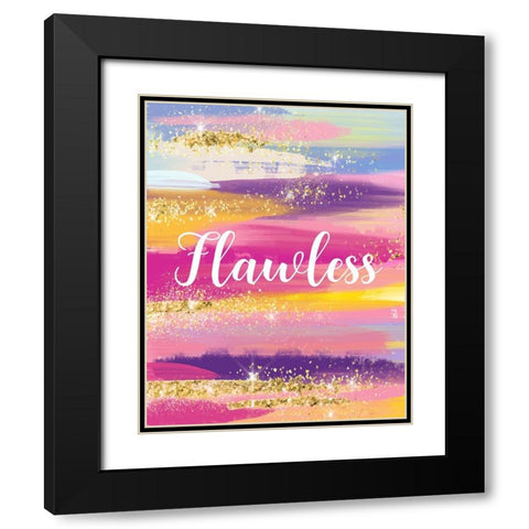 Flawless Black Modern Wood Framed Art Print with Double Matting by Robinson, Tamara