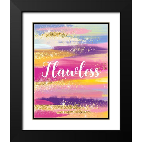 Flawless Black Modern Wood Framed Art Print with Double Matting by Robinson, Tamara