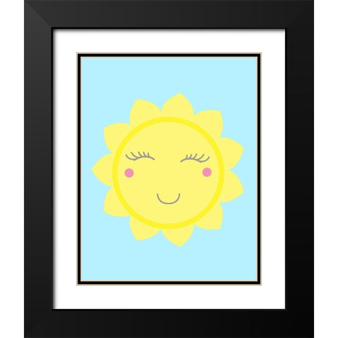 Sun Black Modern Wood Framed Art Print with Double Matting by Robinson, Tamara