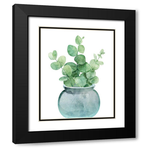 Eucalyptus II Black Modern Wood Framed Art Print with Double Matting by Robinson, Tamara