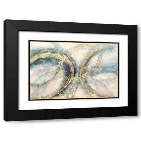 Breath and Awareness Black Modern Wood Framed Art Print with Double Matting by Dundon, Denise