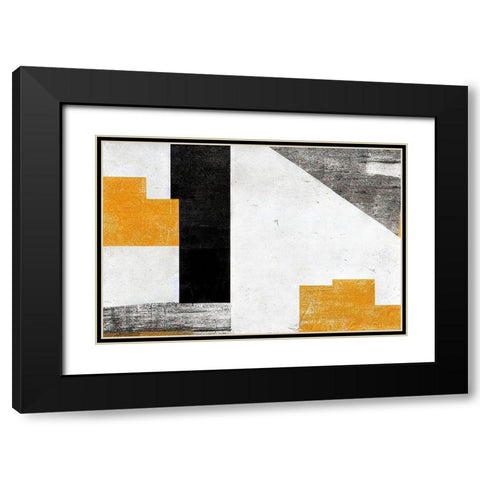 Keyholes Black Modern Wood Framed Art Print with Double Matting by Dundon, Denise