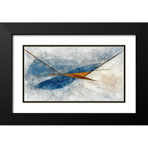 Alethiometer Black Modern Wood Framed Art Print with Double Matting by Dundon, Denise