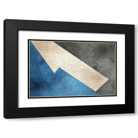 This End Up Black Modern Wood Framed Art Print with Double Matting by Dundon, Denise