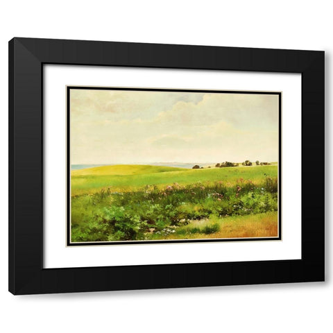 Summer Lands Black Modern Wood Framed Art Print with Double Matting by Dundon, Denise