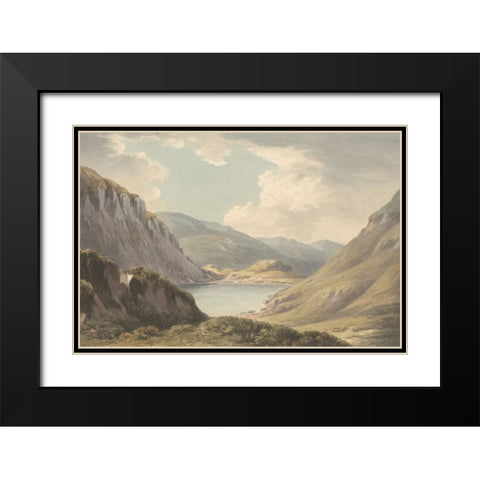 Glen Black Modern Wood Framed Art Print with Double Matting by Dundon, Denise
