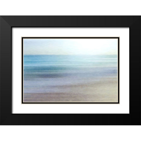 Colour of the Sea Black Modern Wood Framed Art Print with Double Matting by Dundon, Denise