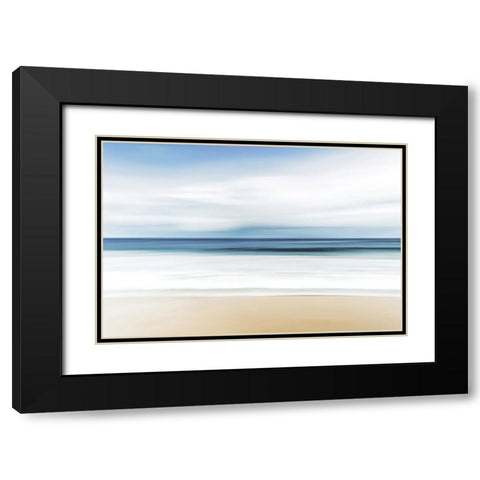 Beach Black Modern Wood Framed Art Print with Double Matting by Dundon, Denise