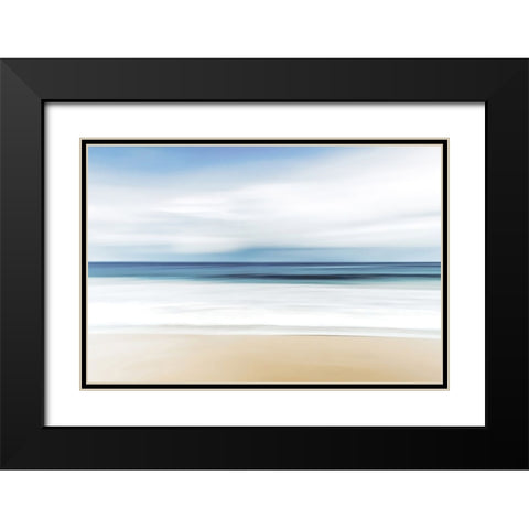 Beach Black Modern Wood Framed Art Print with Double Matting by Dundon, Denise