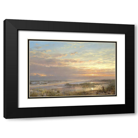 High Tide Black Modern Wood Framed Art Print with Double Matting by Dundon, Denise