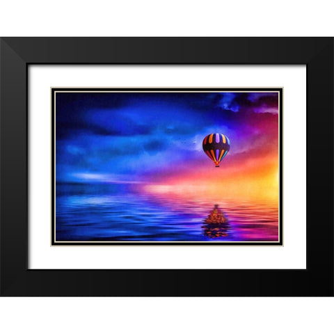 Into the West Black Modern Wood Framed Art Print with Double Matting by Dundon, Denise