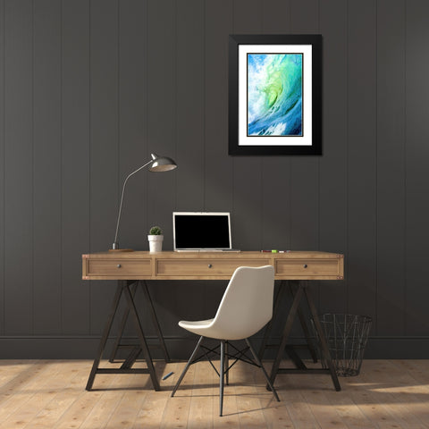 Surfs Up Black Modern Wood Framed Art Print with Double Matting by Dundon, Denise