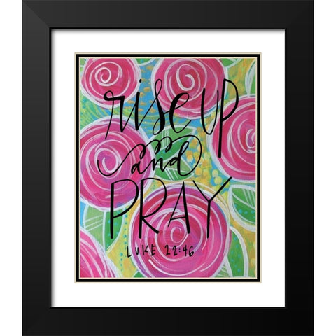 Rise Up Black Modern Wood Framed Art Print with Double Matting by Wieners, Valerie