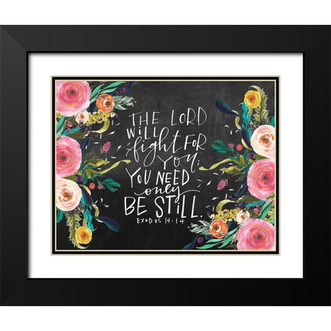 The Lord Black Modern Wood Framed Art Print with Double Matting by Wieners, Valerie