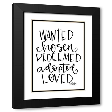 Wanted, Chosen Black Modern Wood Framed Art Print with Double Matting by Wieners, Valerie