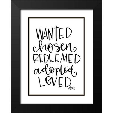 Wanted, Chosen Black Modern Wood Framed Art Print with Double Matting by Wieners, Valerie