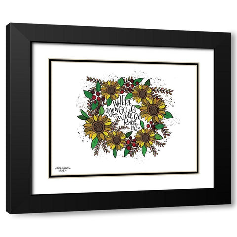 Where You Go Black Modern Wood Framed Art Print with Double Matting by Wieners, Valerie