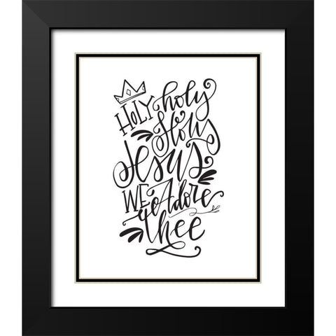 Holy Night Black Modern Wood Framed Art Print with Double Matting by Wieners, Valerie