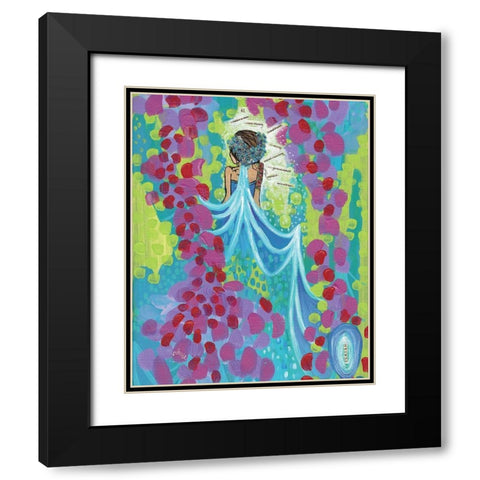 Bride Black Modern Wood Framed Art Print with Double Matting by Wieners, Valerie