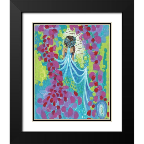 Bride Black Modern Wood Framed Art Print with Double Matting by Wieners, Valerie