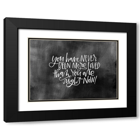 Never Been Loved Black Modern Wood Framed Art Print with Double Matting by Wieners, Valerie