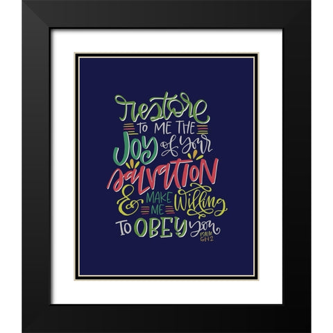 Restore to Me Black Modern Wood Framed Art Print with Double Matting by Wieners, Valerie