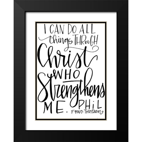 All Things Black Modern Wood Framed Art Print with Double Matting by Wieners, Valerie