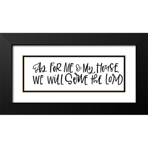As for Me Black Modern Wood Framed Art Print with Double Matting by Wieners, Valerie