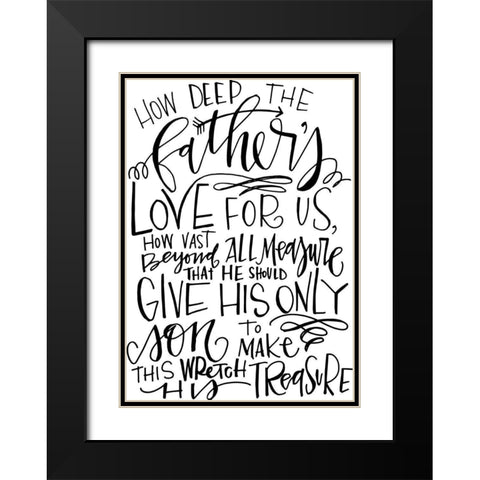 How Deep Black Modern Wood Framed Art Print with Double Matting by Wieners, Valerie