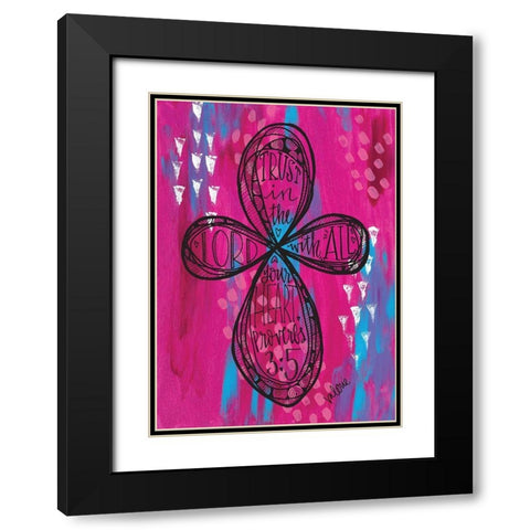 Trust Black Modern Wood Framed Art Print with Double Matting by Wieners, Valerie