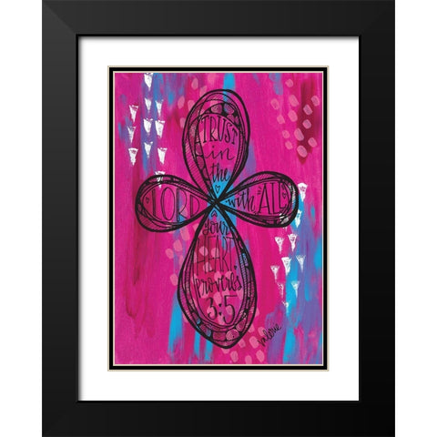 Trust Black Modern Wood Framed Art Print with Double Matting by Wieners, Valerie