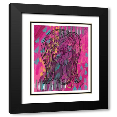 Let the King Black Modern Wood Framed Art Print with Double Matting by Wieners, Valerie