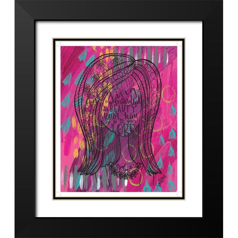 Let the King Black Modern Wood Framed Art Print with Double Matting by Wieners, Valerie