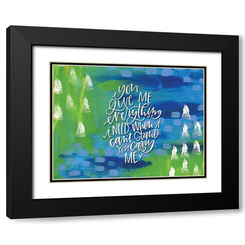 You Give Me Black Modern Wood Framed Art Print with Double Matting by Wieners, Valerie