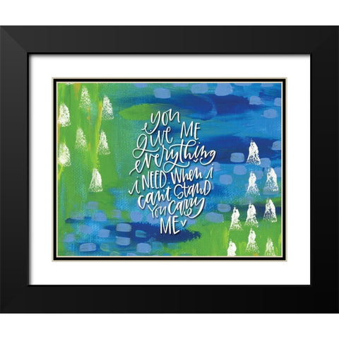 You Give Me Black Modern Wood Framed Art Print with Double Matting by Wieners, Valerie