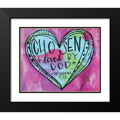 Chosen Black Modern Wood Framed Art Print with Double Matting by Wieners, Valerie