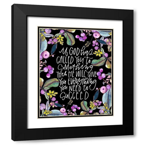 If God Has Black Modern Wood Framed Art Print with Double Matting by Wieners, Valerie