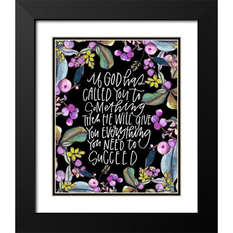 If God Has Black Modern Wood Framed Art Print with Double Matting by Wieners, Valerie